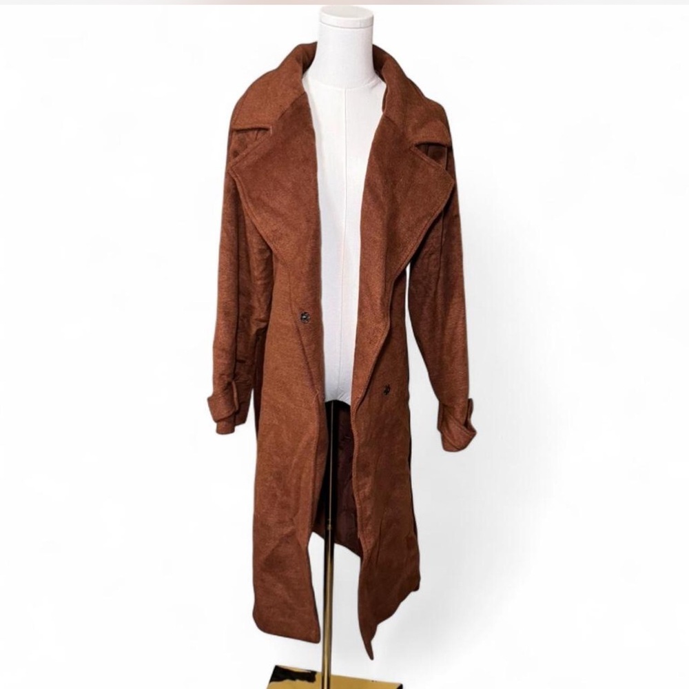 Forever 21 Rich Brown Trench Coat